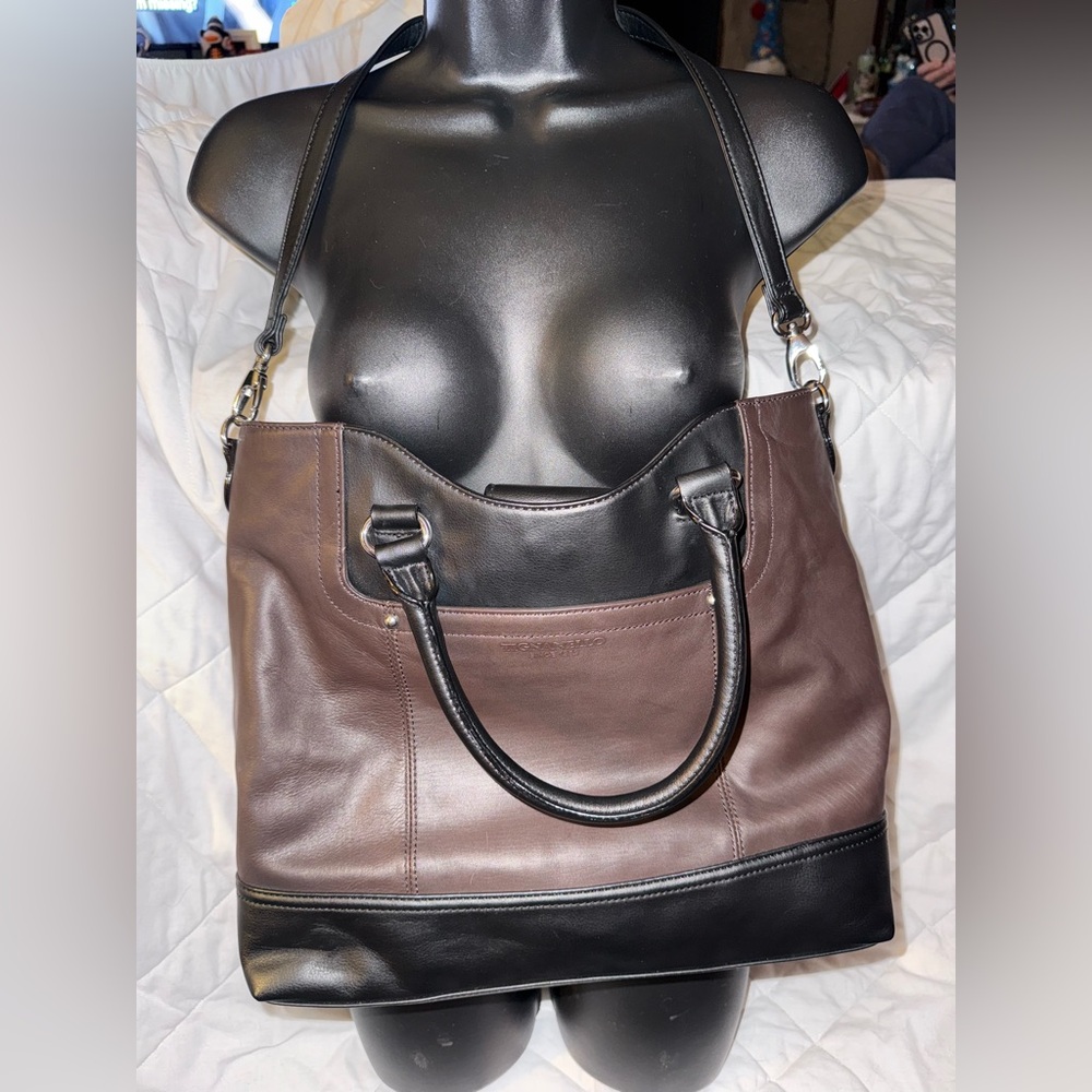 Tignanello Smooth Operator Convertible Satchel Top Handle Bag
